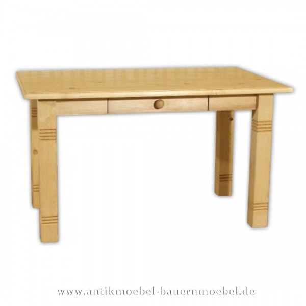 Esstisch Küchentisch Holztisch quadratisch Massivholz Landhausstil Weichholz Artikel-Nr.: est-43-e