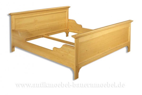 Bett Doppelbett Bettgestell 220x200 Weichholz Landhausstil Massiv Bauernmöbel Vollholz